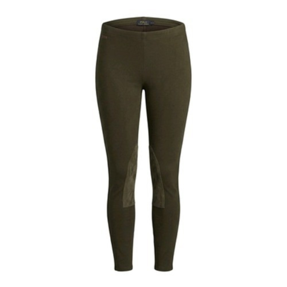 Polo Ralph Lauren Leggings Women S Green Equestrian Riding Pima Cotton Ankle